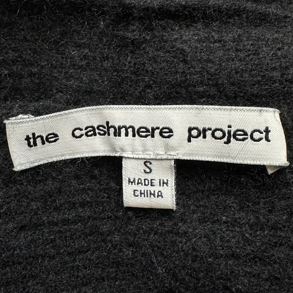 The Cashmere Project 100% Cashmere Black Open Front Cardigan, Sz Small - Picture 13 of 14